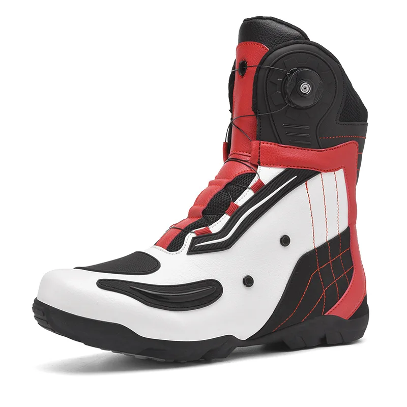 

48size Men women high top anti slip breathable motorcycle shoe outdoor riding wear-resistant motorcycle boots botas motocross