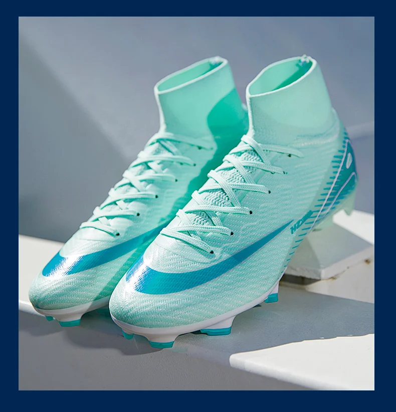 Men Football Boots High Quality Soccer Shoes 2025 New Ultralight FG/TF Soccer Cleats High Top Grass Training Football Boots
