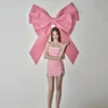 Pink Sweet Girl Bikini Set Conservative Three-Piece Swimwear Casual Women's Swimsuit Separate Design Attractive Summer Beachwear