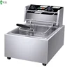 10L Stainless Steel Commercial Electric Deep Fryer Stove Single Cylinder Smokeless Chicken Dough French Fries Frying Machine 1