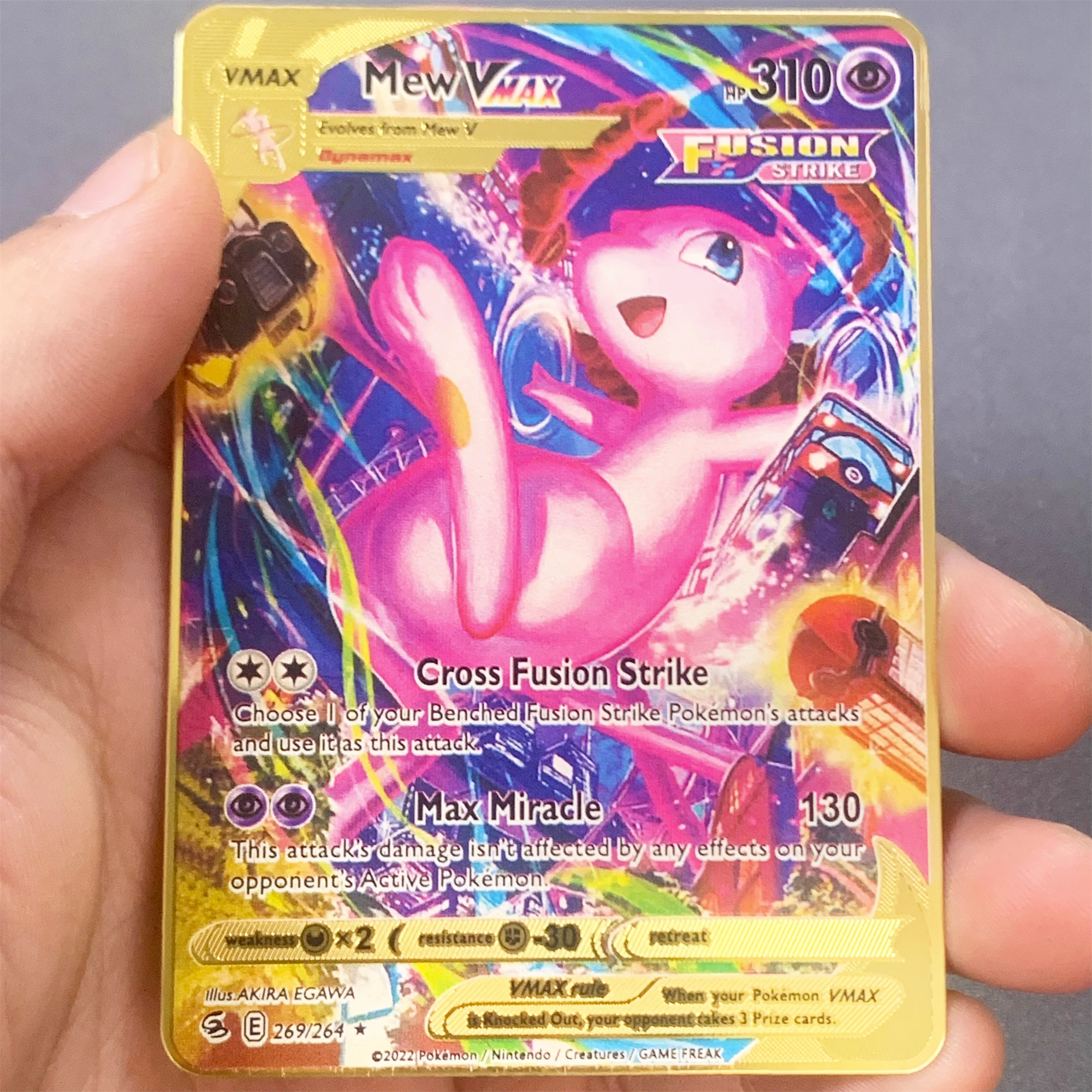 thumbnail image 1 of 2024New Pokémon Cards Metal Letters English Iron Cards Mewtwo Pikachu Gx Charizard Vmax Cartas Pokémon Vmax EX, 1 of 5