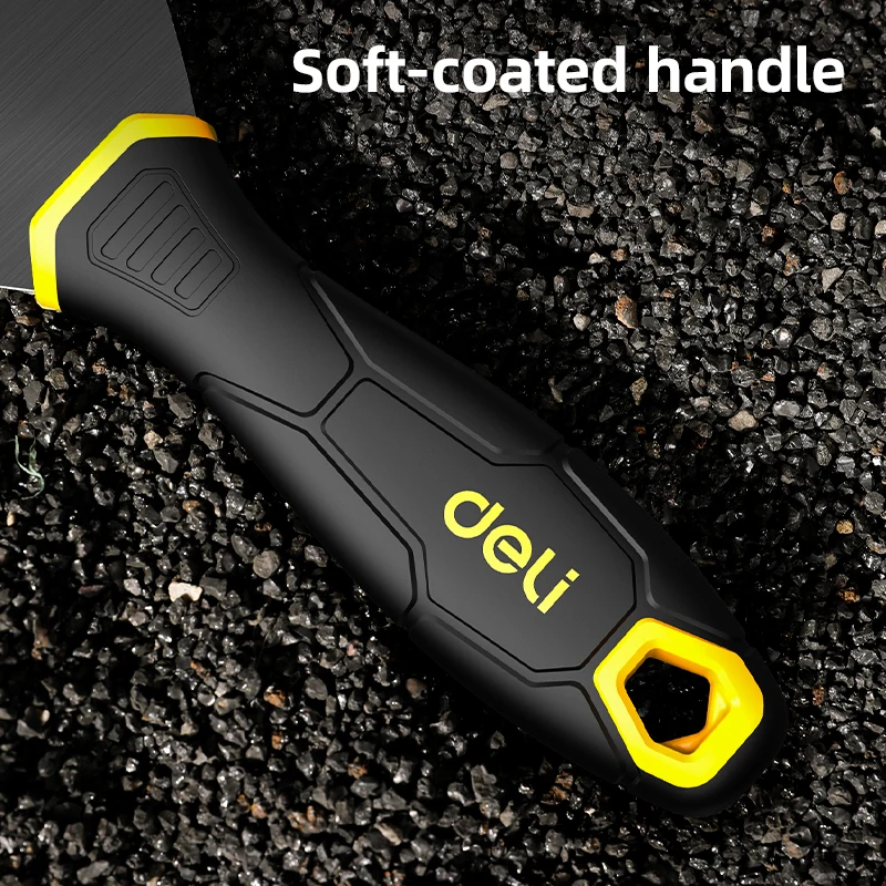 Putty Knife Scraper DELI 2'' 3'' 4'' Putty Trowel Grease Knife Professional Grease Knife Scrapers Dry Wall Scraper Decorative Paint Tools