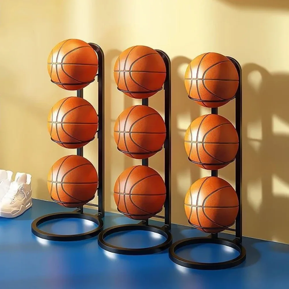 Indoor Children Basketball Football Volleyball Storage Rack for Kindergarten