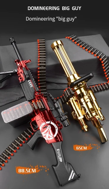 手動2モードサブマシンガンm249,弾丸チェーン付きソフトボール 