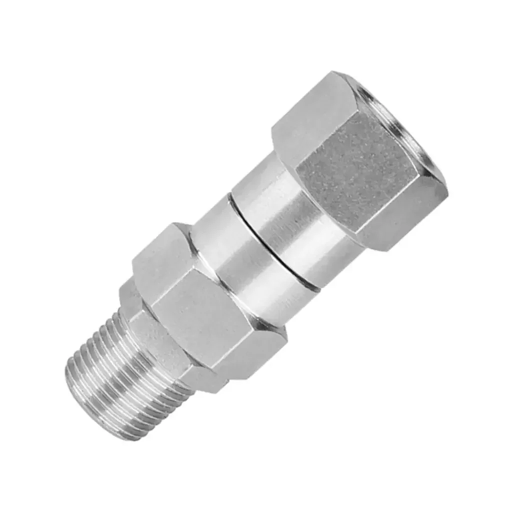 1pc High Pressure Washer Swivel Joint 3/8 Inch Pressure Washer Hose Fittings 4500 PSI 360 Degree Rotation Connector Car Washing