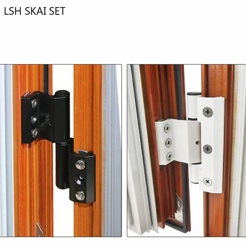 Insulation Broken Bridge Folding Hinges Aluminum Alloy Door and Window Broken Bridge Hinge Furniture Hardware 1Pc stainless steel hinges door hinges