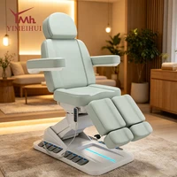 Mobilier moderne pour salon de beauté, table de massage pour studio de tatouage, lit de spa électrique de luxe pour soins cosmétiques et faciaux avec commande au pied 5