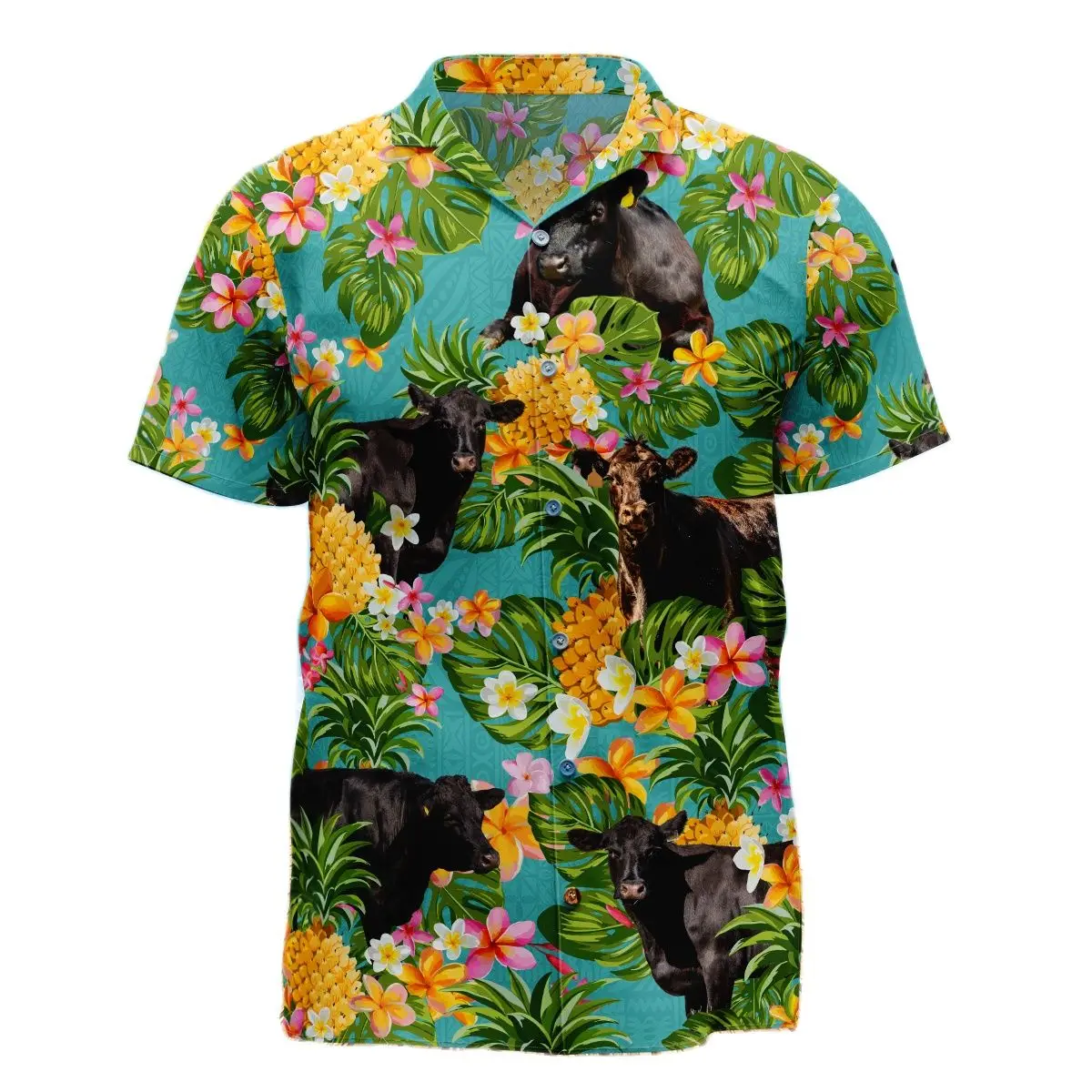 

Jumeast Черный Ангус крупный Рог влюбленные ананас Мужская гавайская рубашка Cutecore ферма курица пляжная блузка с рисунком лошади молодежная одежда
