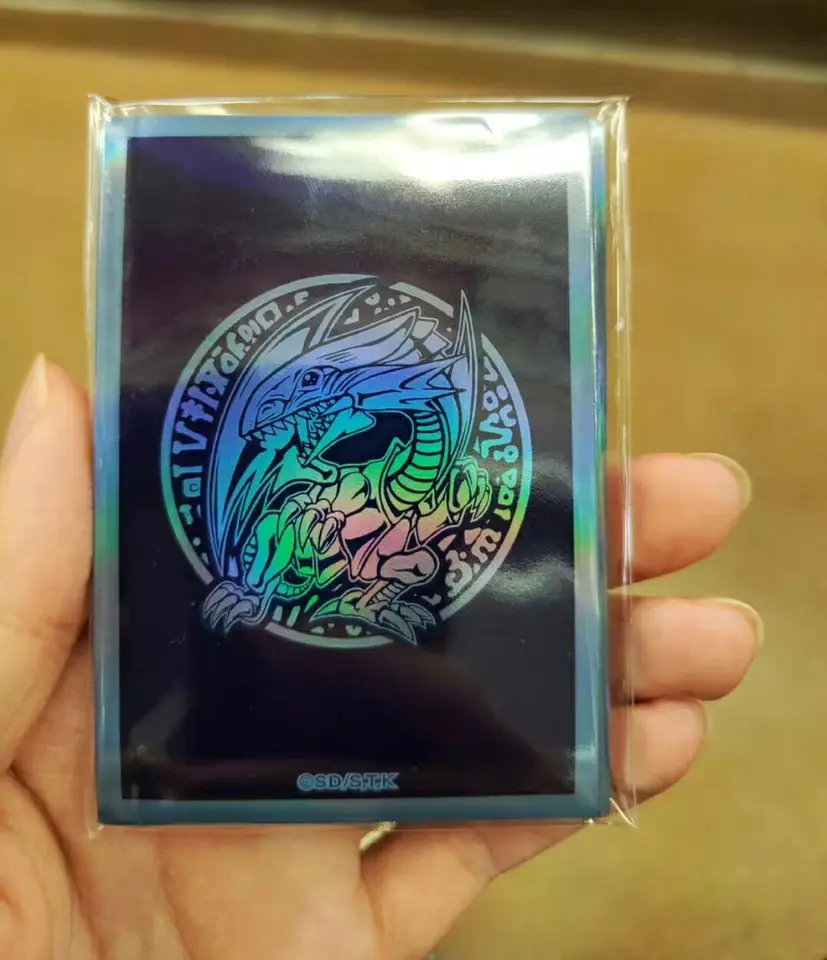 50 Yu-Gi-Oh Card Sleeves - Blue-Eyes White Dragon Design, Tournament  Quality 63x90mm