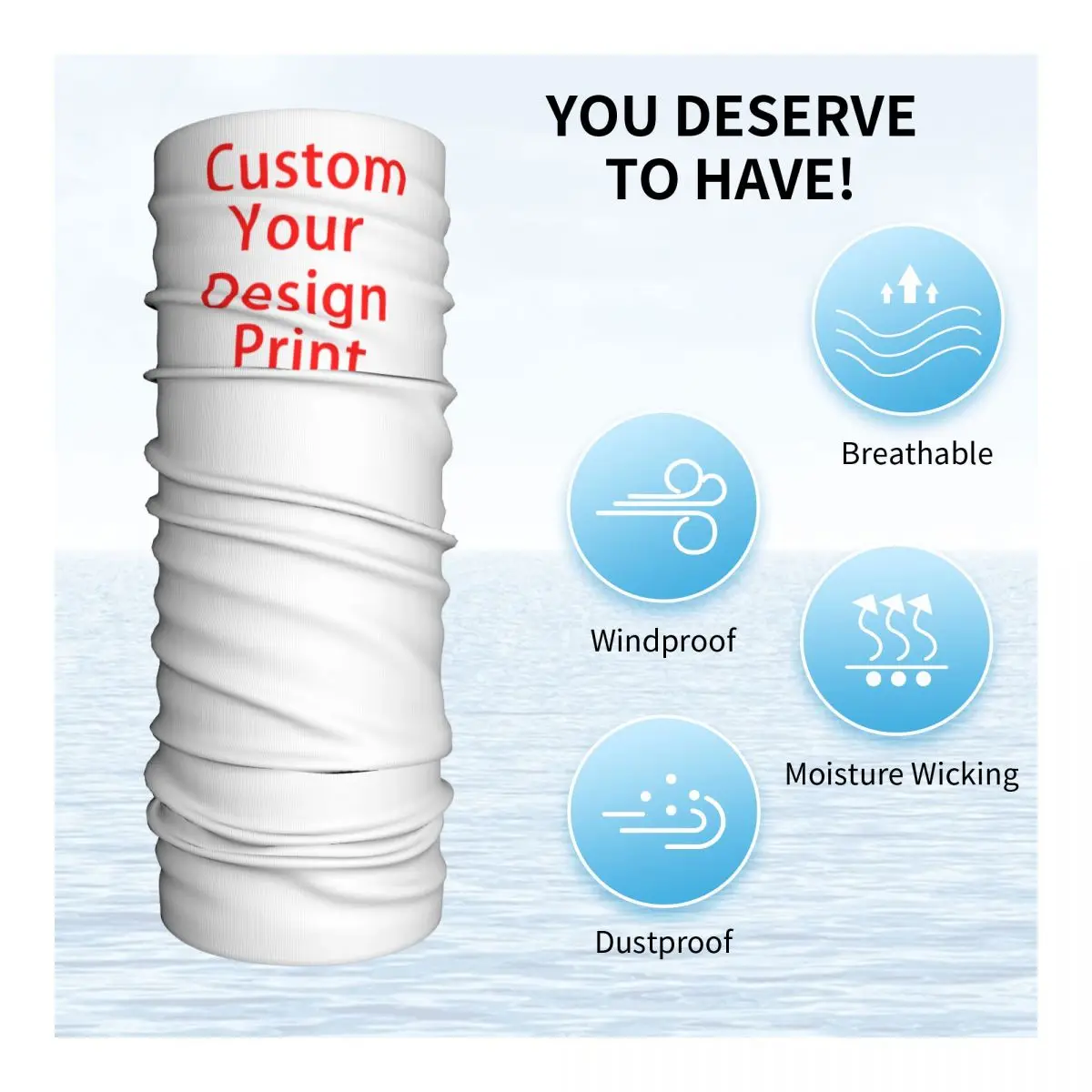 Custom Custom Your Design Winter Headband Neck Warmer Men Hiking Cycling Tube Scarf Customized Logo Printed Face Bandana Gaiter 3