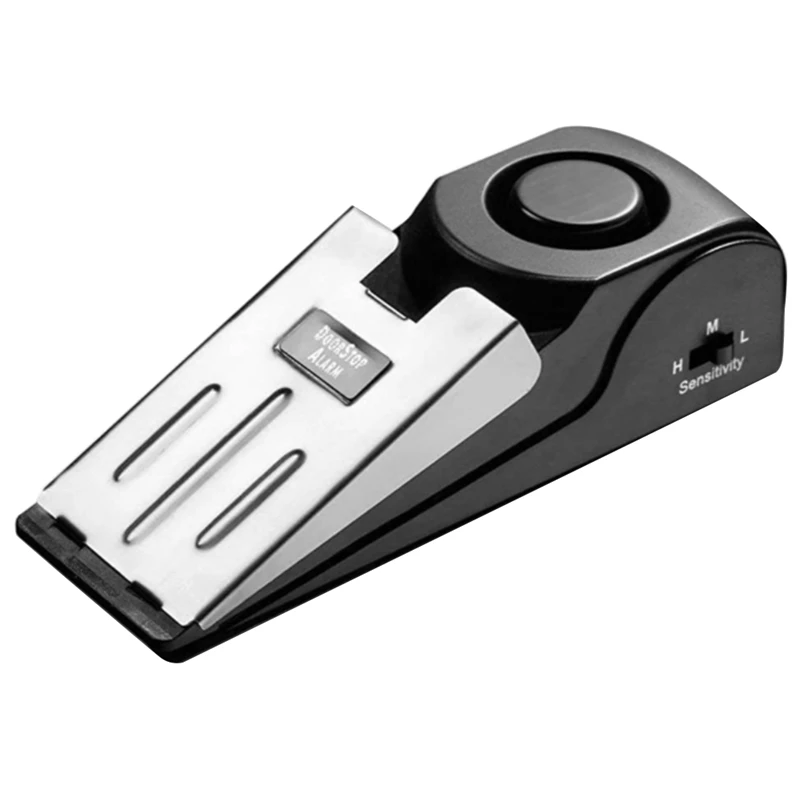 

Retail 120DB Mini Wireless Vibration Alarm Door,Stop Alarm, For Home Wedge Shaped Stopper,Alert Security System Blocking System