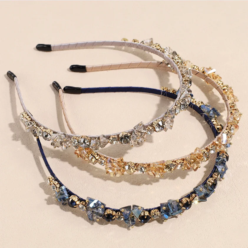 Luxus Kristall Stirnbänder Für Frauen Haarbänder Mädchen Mode Haar Hoop Headwear Hochzeit Party Haar Schmuck Zubehör – Detail 6