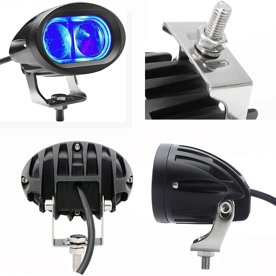 LED 지게차 라이트 블루 안전등 led 작업등 포드 조명 창고 안전 경고 스포트라이트 12V-80V