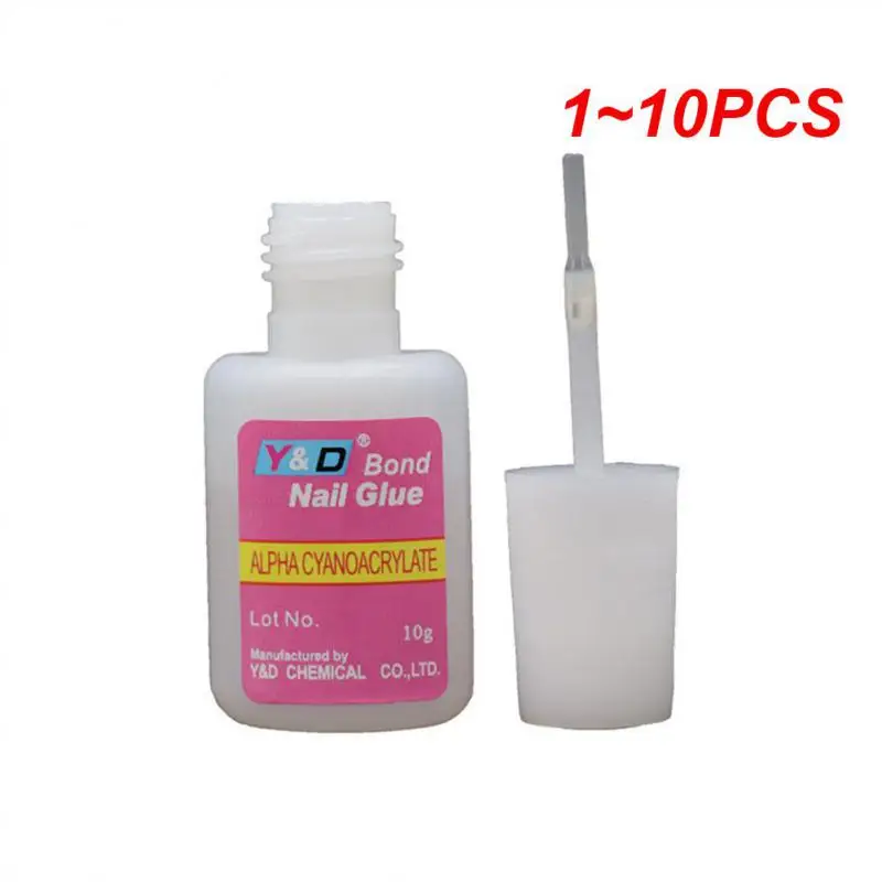 

1~10PCS Fast Drying Nail Glue for False Nails Glitter Acrylic Nail Rhinestone Decoration Extension Glue Adhensive Nail Care Tool