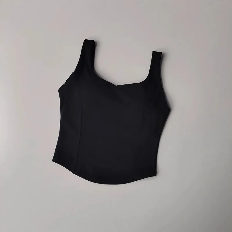 Women's fitness sports jacket, short shirt, beautiful back, for running, shock absorber, gathering and slimming, feeling bare, worn.