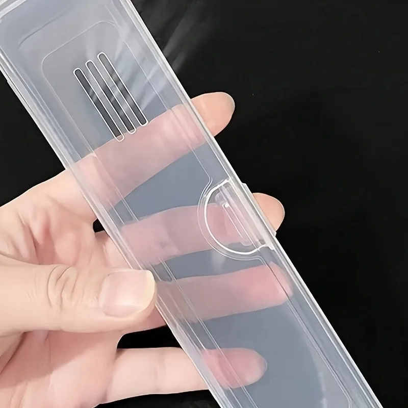 Toothbrush Box Transparent Organizer Case Travel Portable Toothbrush Holder Plastic Toothpaste Box Storage Container