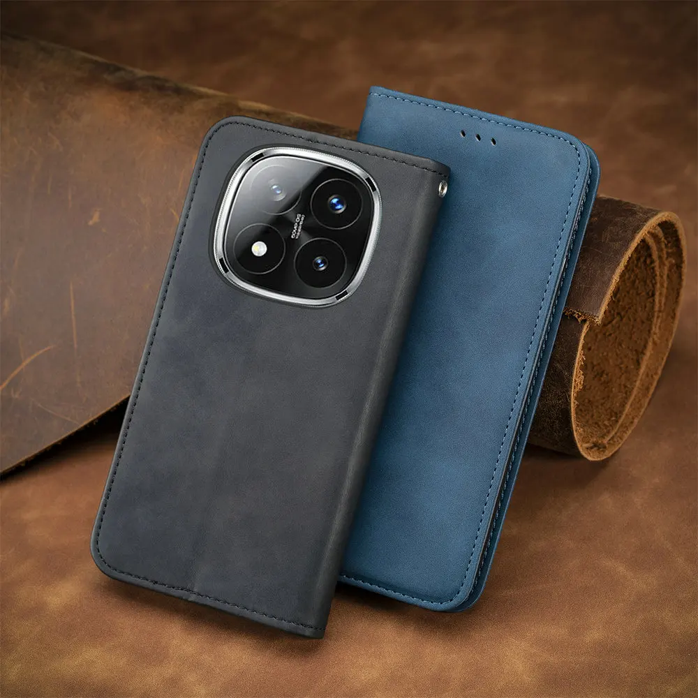 Luxury Leather Flip Wallet Case for Honor Magic & Huawei Mate Series