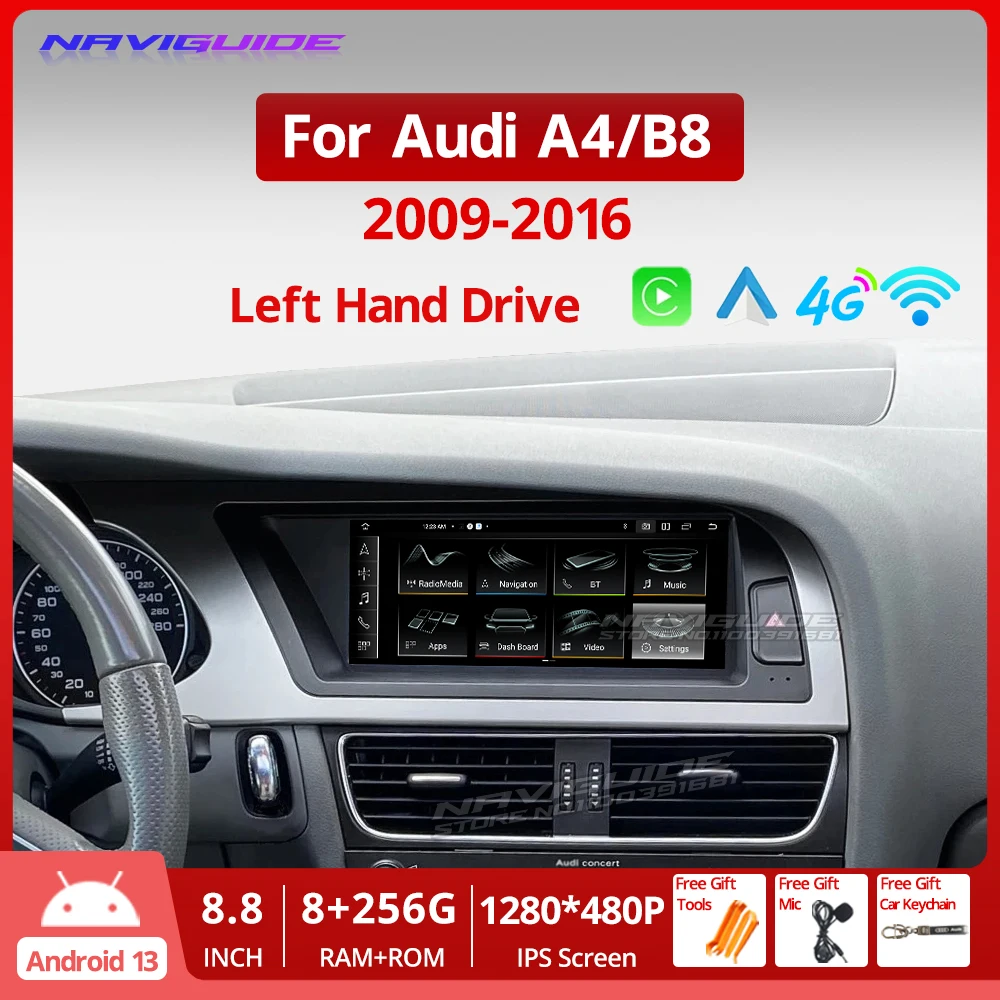 

Автомагнитола для Audi A4 B8 LHD 8,8-13,0, 2009 дюйма, Android 2016