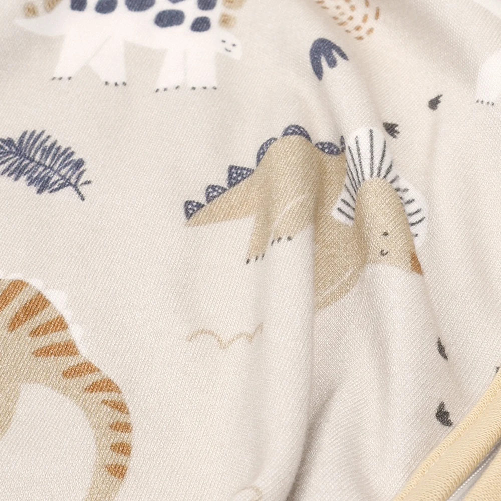 HappyFlute New Cute Print Two-Way Zipper Design Super Soft Bamboo Cotton Fabric Sleeveless Baby Summer Anti-kick Sleeping Bag 2