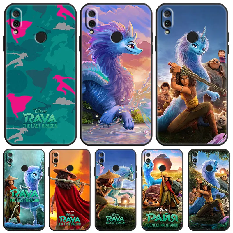 Disney Raya E L'Ultimo Dragon Case Per Honor X6 4G X7 4G X8 X9 4G 5G Huawei Y9 Y7 Y5 Y6 Y7 Y8 A S P Prime 2018 2019 2020 Nero