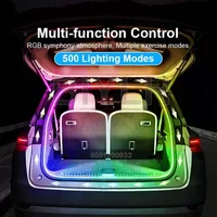12V LED Car Trunk Light RGB APP Control Multi-mode Interior Atmosphere Light 5M  Flexible Waterproof Light Bar Car Accessories - Image 3