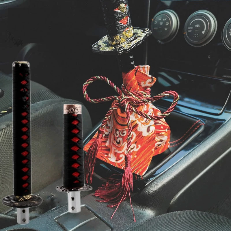 Universal 200MM/300MM JDM Katana Samurai Sword Shift Knob Shifter With Adapters Gear Shift knob