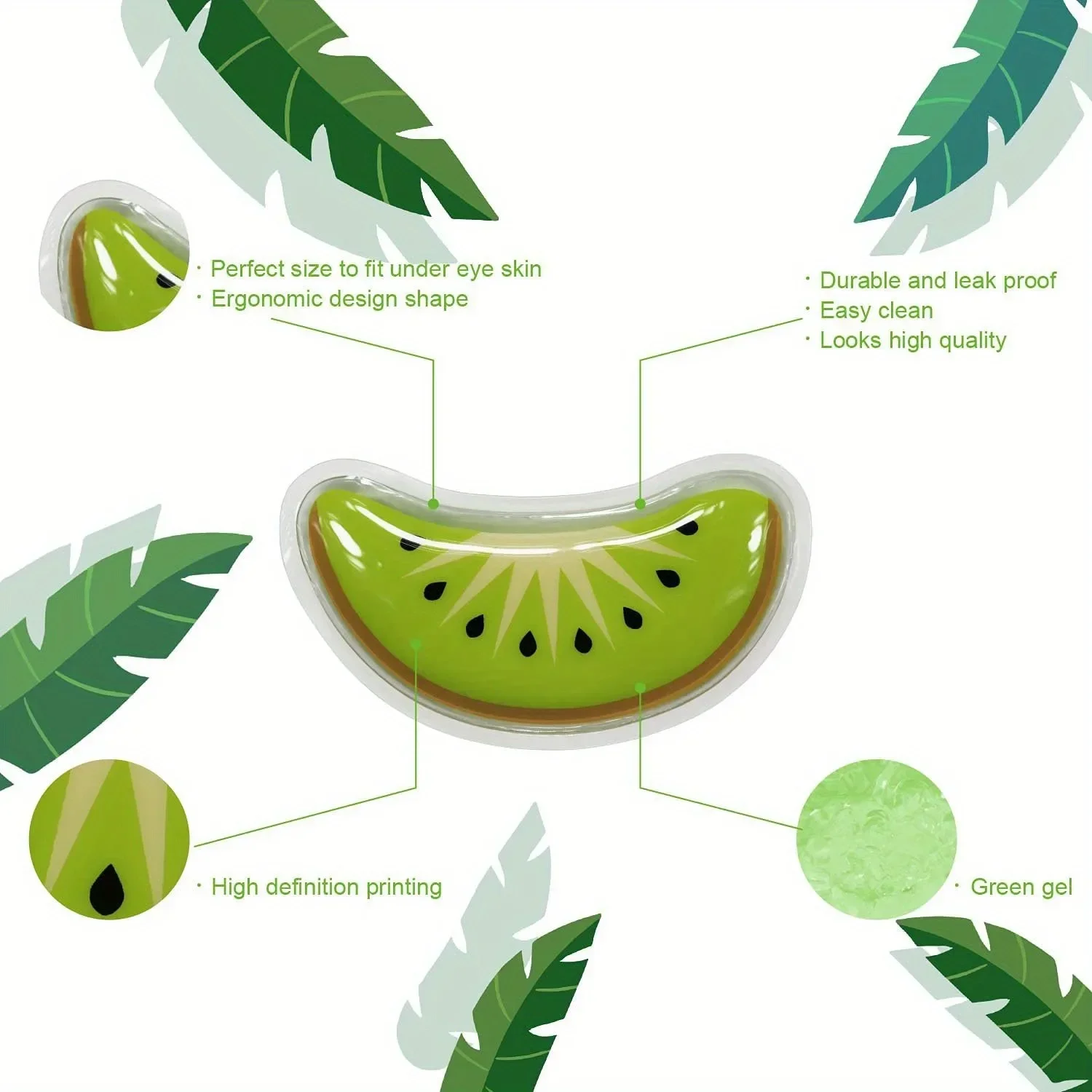 Gel Ice Pack Reusable Cooling Eye Pads and Under Eye Patche Eye Hot Cold Treatment Pack for Redness Pain Relief and Eye Relax