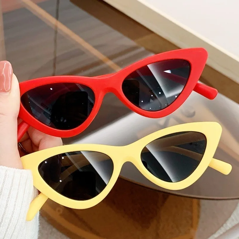 3 pc Korean Fashion Children's UV Cat Eyes Sunglasses for Kids Retro Outdoor Shade Boys and Girls Sun Glasses for Children