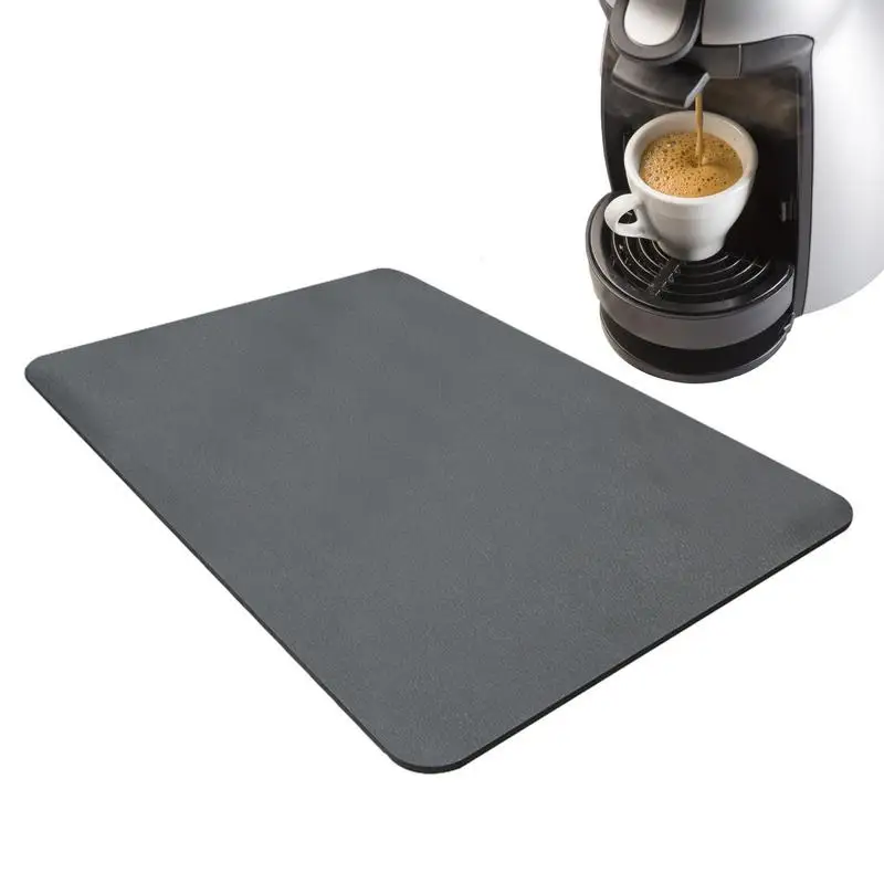Faucet Mat Kitchen Tools Kitchen Faucet Splash Pad Super Absorbent Mat Non Slip Coffee Bar Countertop Water Absorbing Pad Kitchen Dinnerware Drainer Mats Quick Dry Drain Pad