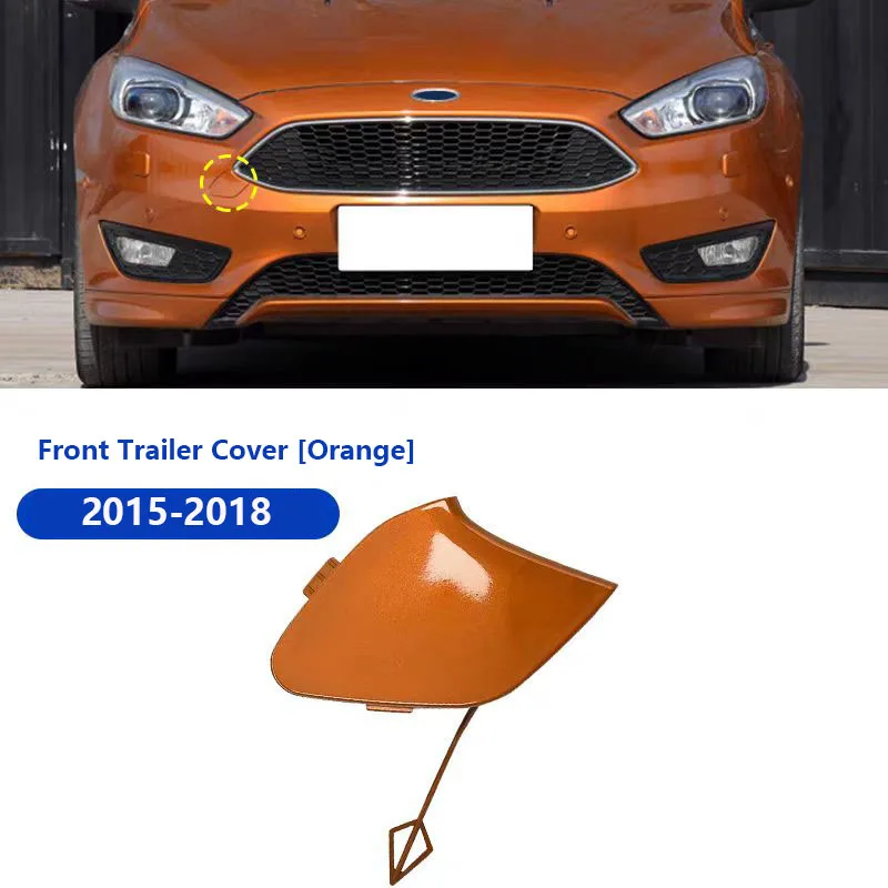 Silver Tone Front Bumper Tow Hook Cover Cap BM5117A989 For