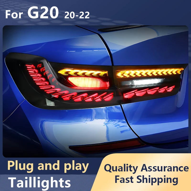 

Car Taillights For BMW 3 Series G20 M3 320i 325i 330i 340i GTS 2020-2022 LED DRL Dynamic Turn Signal Brake Reverse Accessory