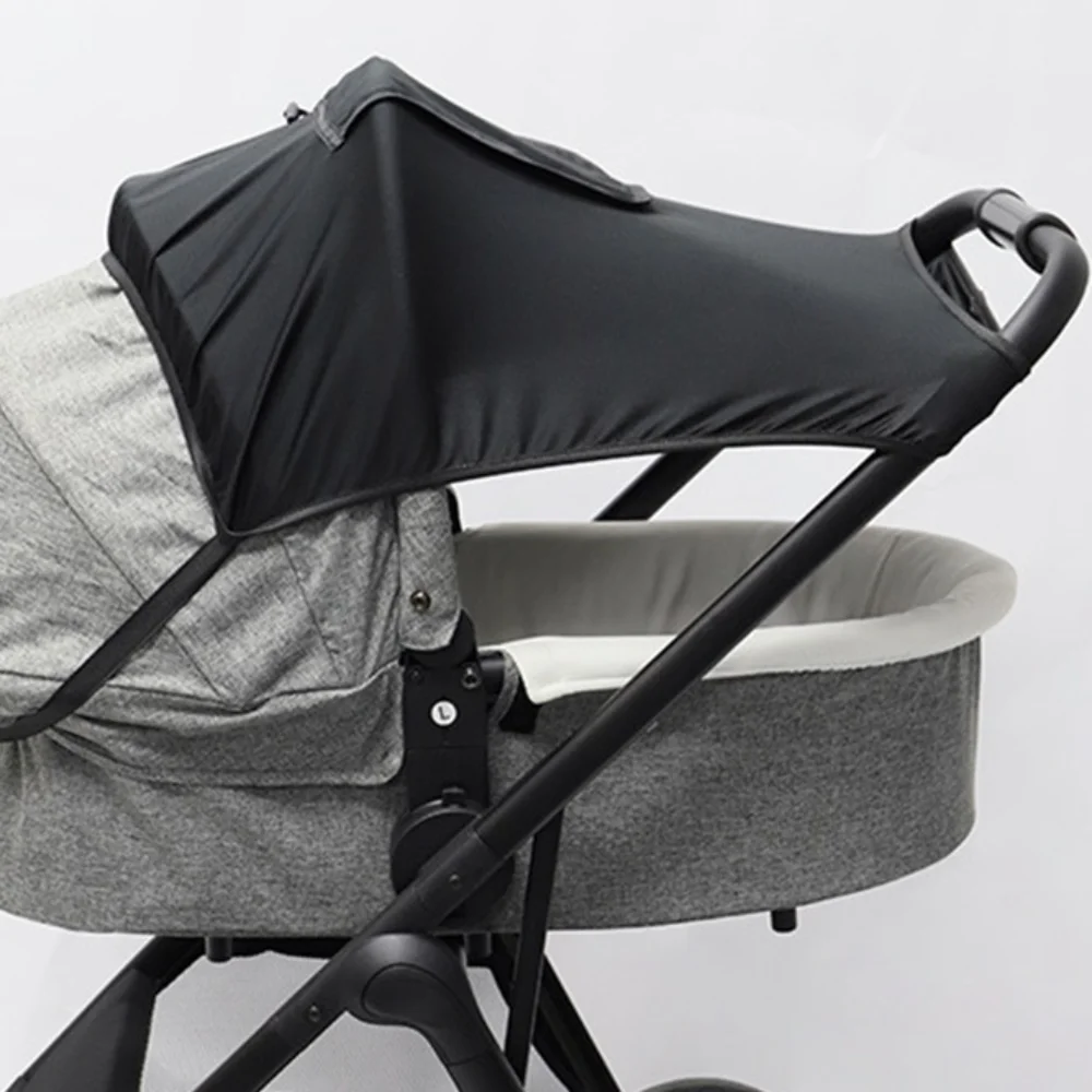 Extended Baby Stroller Sunshade Cover Sunscreen Breathable Baby Pram Canopy Anti-UV Lightweight Pushchair Visor