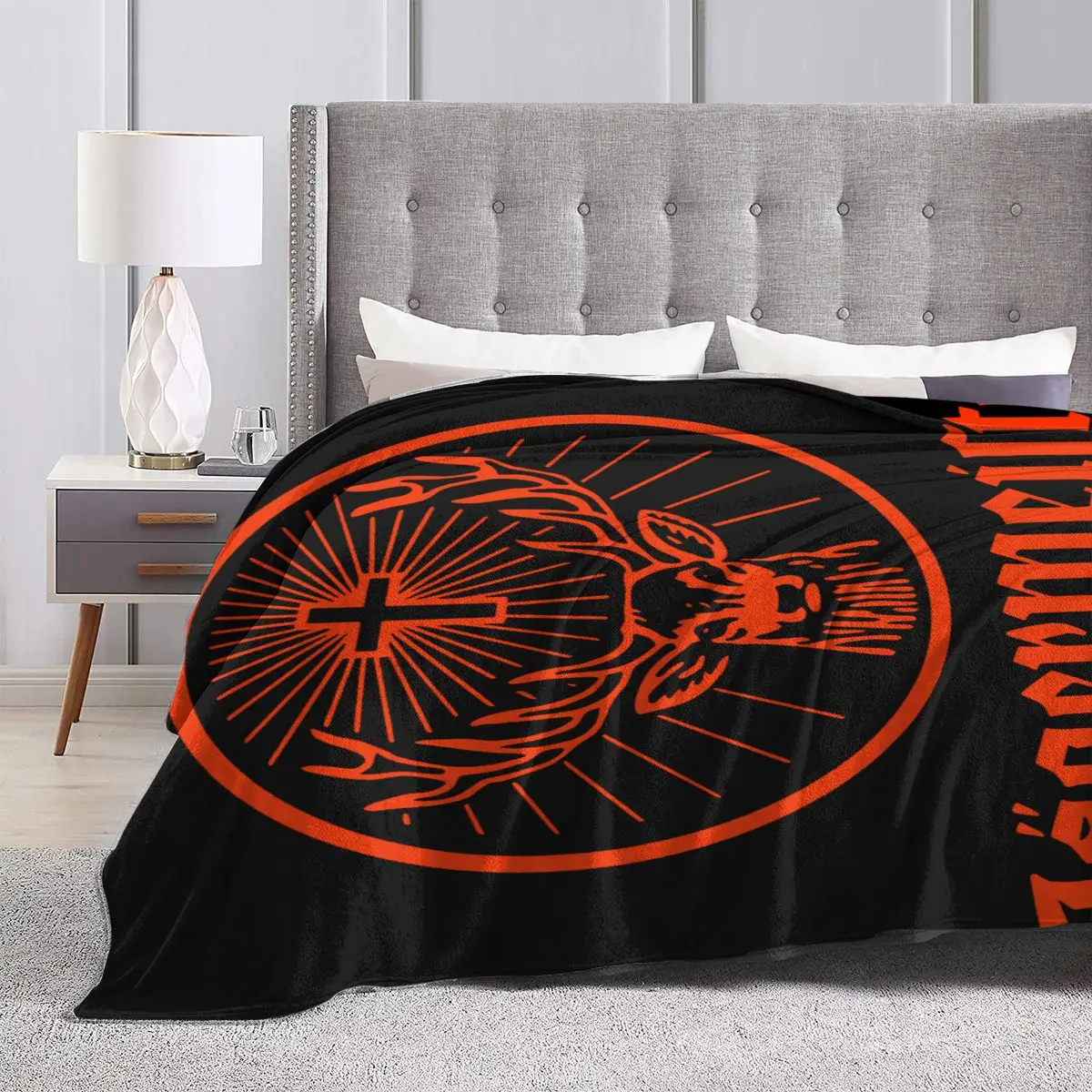 Jagermeister Pub Bere Alcol Coperta Copriletto Letto Plaid Plaid Copriletto 135 Telo Mare Lusso