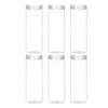 6 Pcs Coin Storage Tube Clear Holder Collection Organizer Capsules Containers with Lids Dispenser Counter Tubes 4