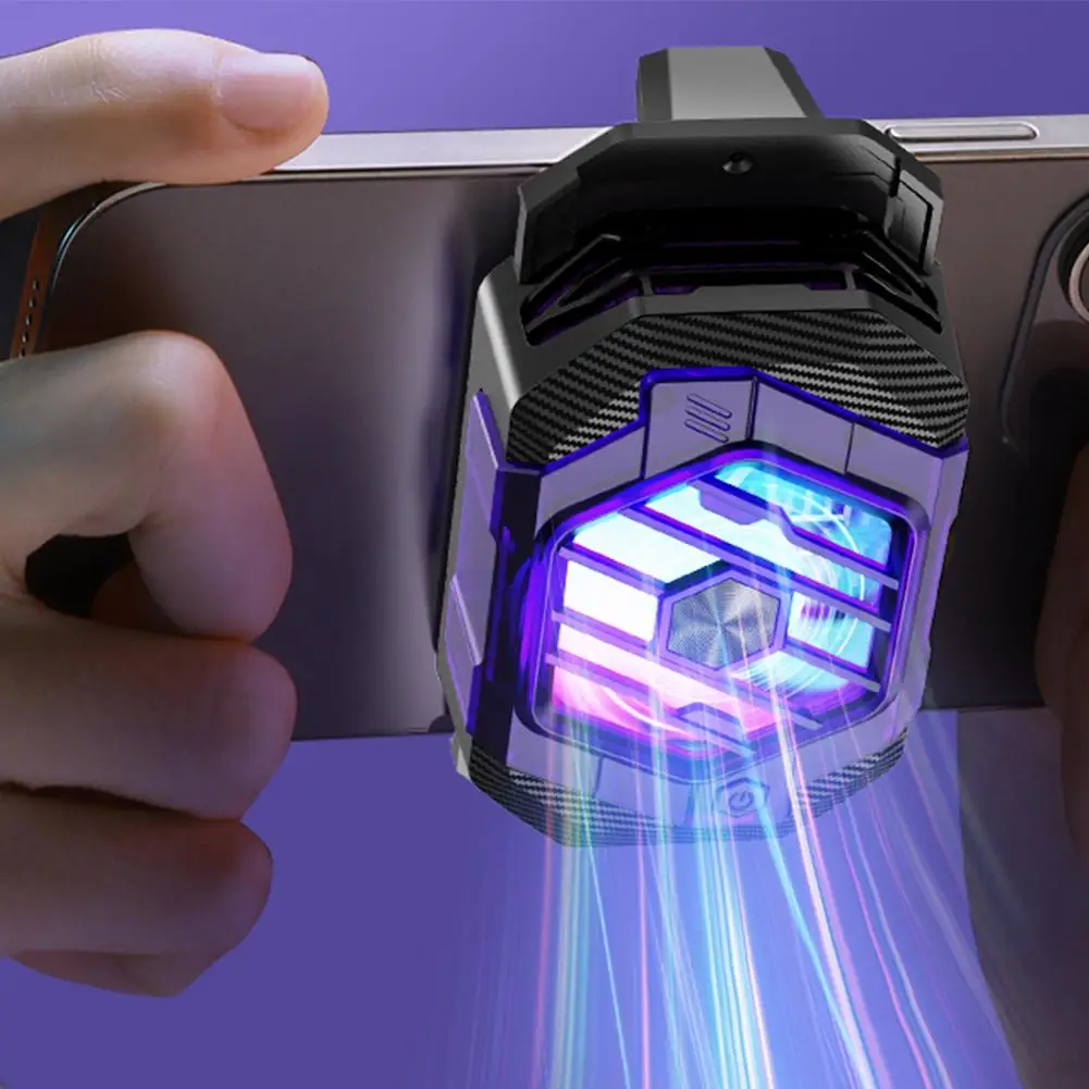 휴대폰용 반도체 방열판 냉각 팬, X65 휴대폰 냉각기, IOS 및 안드로이드용 경량 휴대용 라디에이터, 3 단 속도 조절 