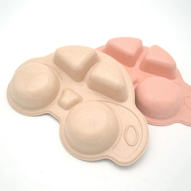 Toddler Infant Baby Dishes Cartoon Car Shape plate Environmentally Separated Child Food Plates Kids Dinnerware Tableware Tray silicone dinner plate
