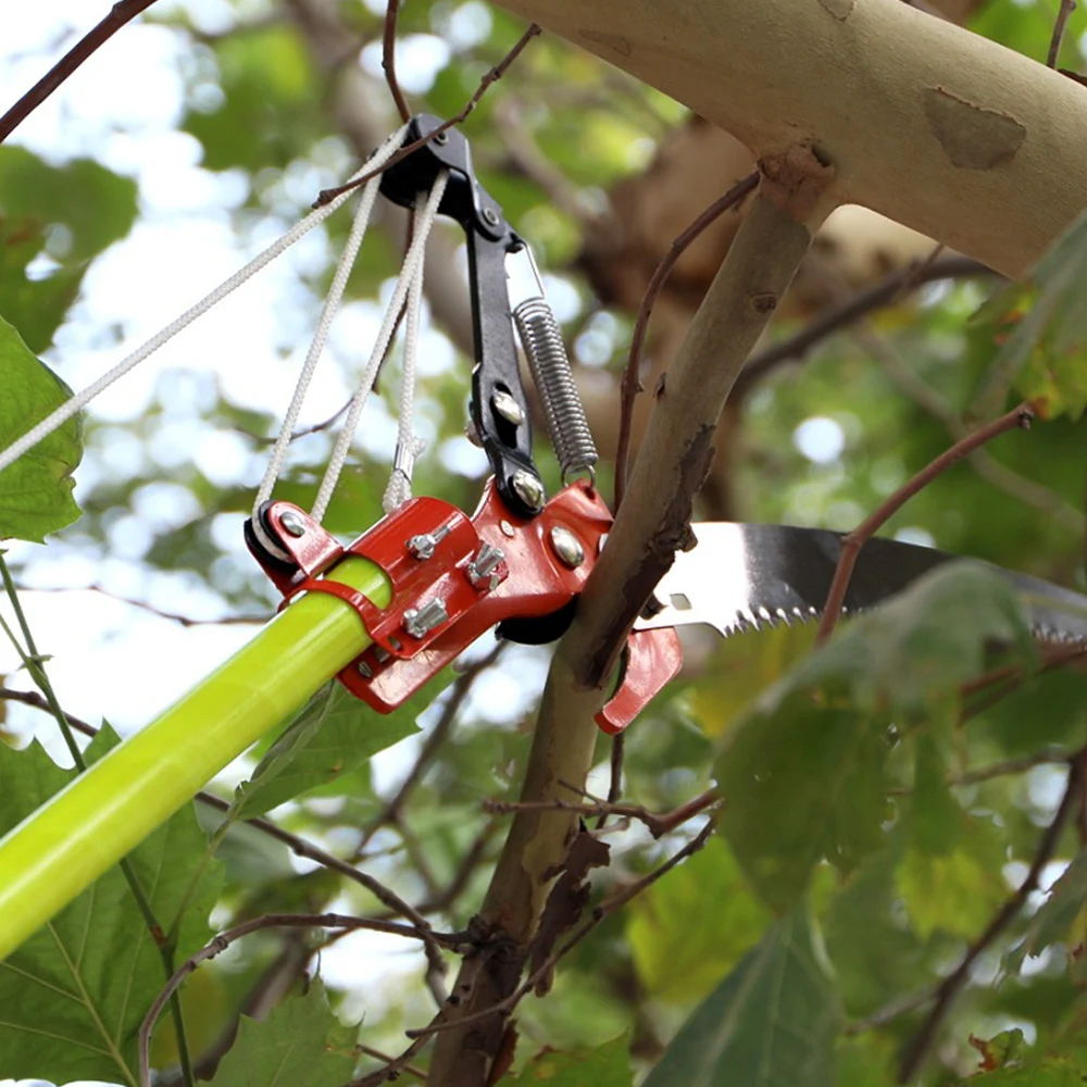 Tijeras telescópicas de poda de árbol de jardín, tijeras de poda  telescópicas de largo alcance, mango de aluminio, cuchillo recogedor de  herramientas