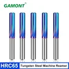 GAMONT HRC65 3.0mm-20.0mm Tungsten Steel Machine Reamer Carbide Blue Nano Coating Straight Shank H7 High-Precision Reamer Tools 1
