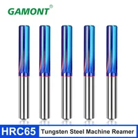 GAMONT HRC65 3.0mm-20.0mm Tungsten Steel Machine Reamer Carbide Blue Nano Coating Straight Shank H7 High-Precision Reamer Tools 1