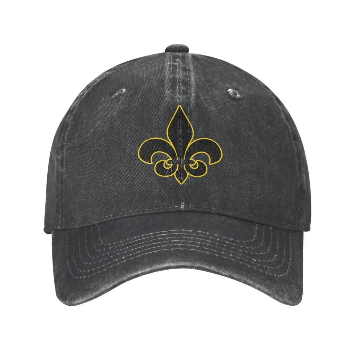 

2022 New Classic Wash Retro Fleur De Lis Lily Baseball Cap For Boy Girl Spring Summer Snapback Hat Flower Casquette