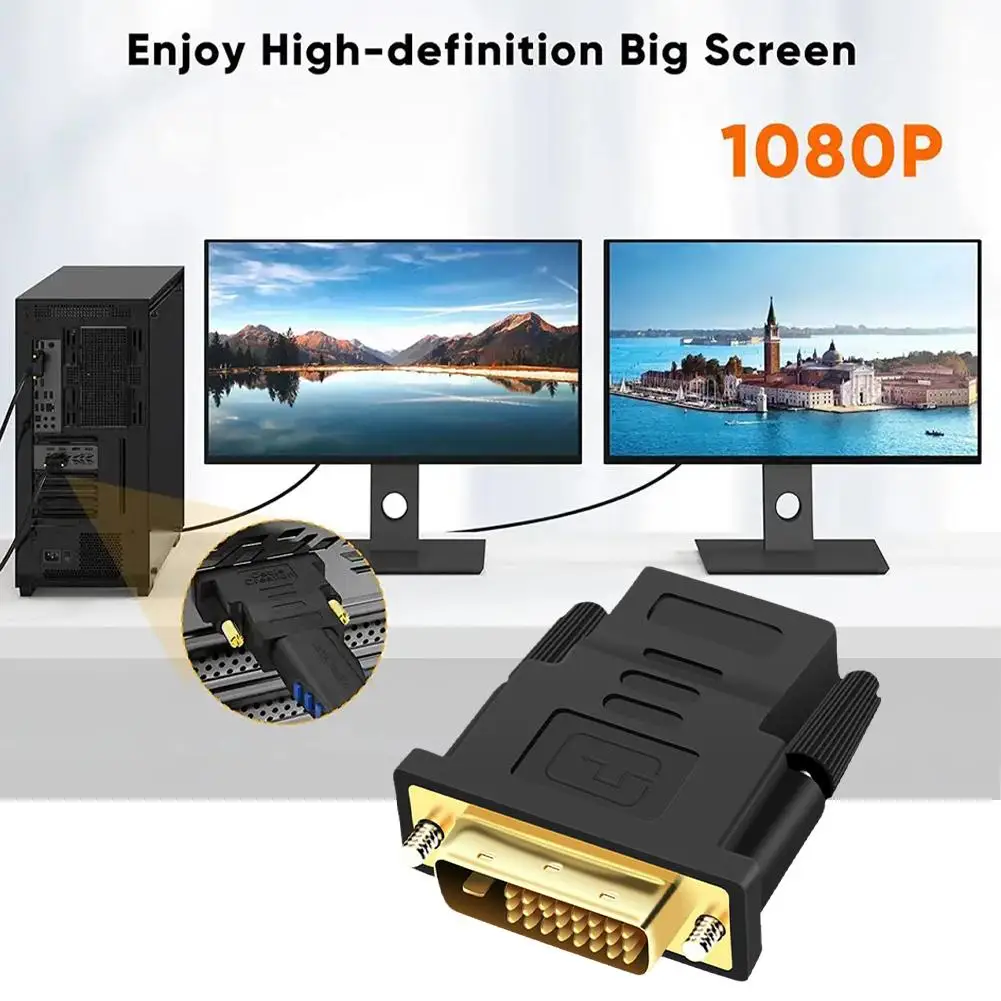 HD To DVI Adapter For TV Computer Connection