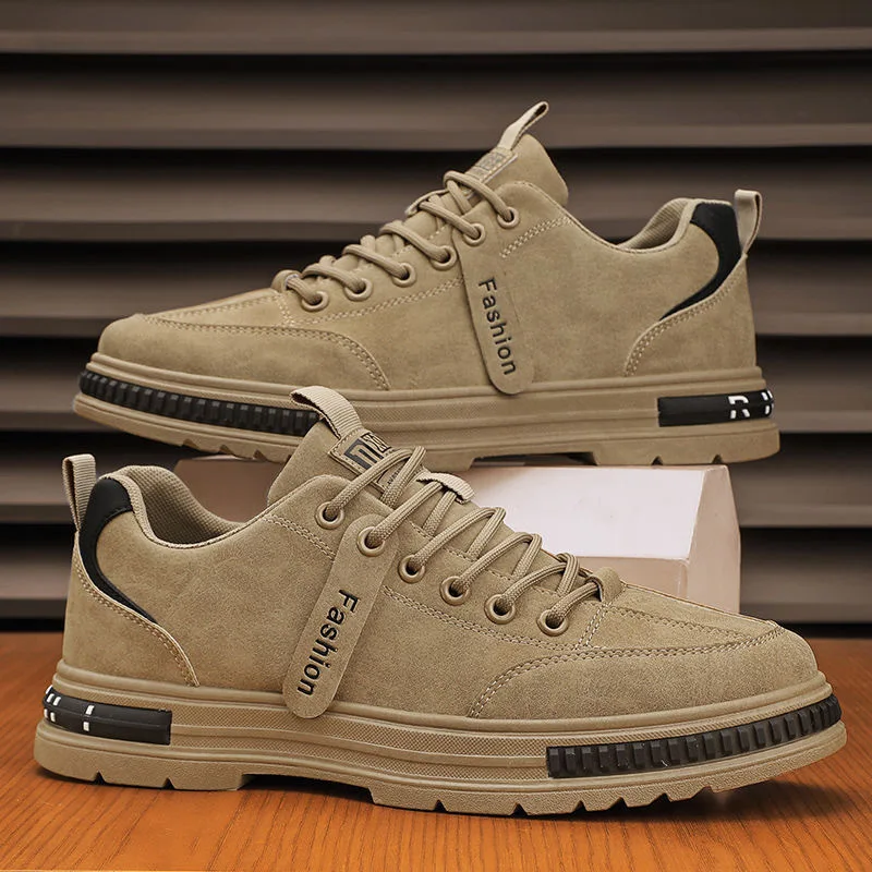 Casual shoes men's spring and autumn breathable versatile trendy work lightweight sports board