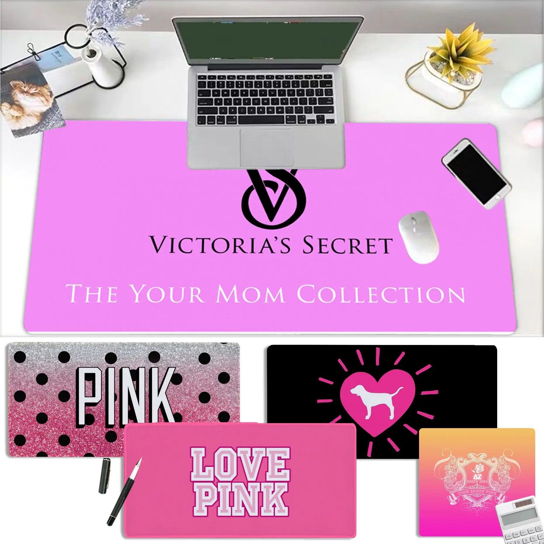 

love V-victoria-Pink S-secret Mousepad Beautiful Durable Rubber Mouse Mat Pad Size for CSGO Game Player Desktop Computer Laptop