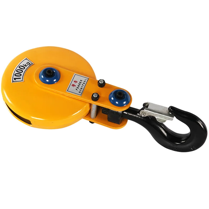 Lifting Hook for Crane Hoist European Wire Rope Electric Hoist Hook Lifting Strap with Tongue Prevent the From Falling Off