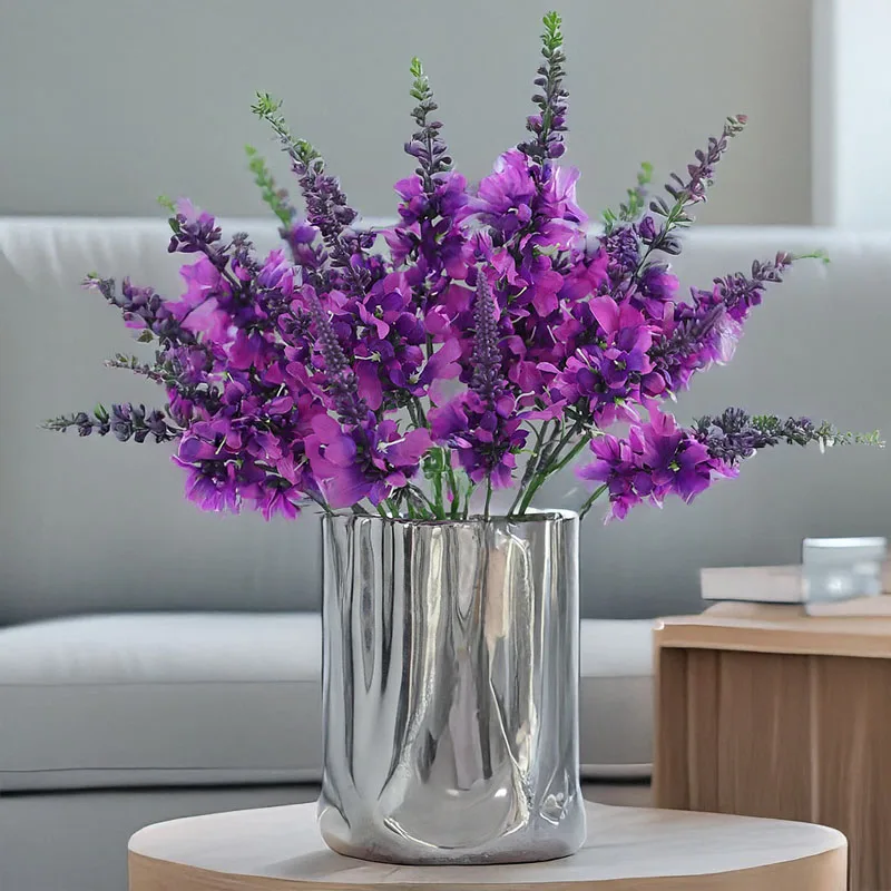 Elegant 42CM Artificial Lavender Plant for Home and Outdoor Decor