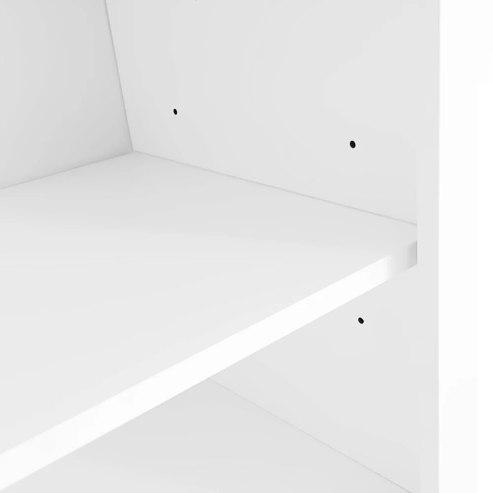 PINGGO Multifunktionales Garderobenset mit Sofa und Schuhregal, offenem Stauraum, 3 Haken, rechteckigem Aufbewahrungsschrank und Regalen – Detail 20