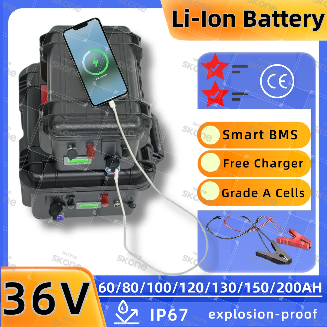36V Rechargeable Battery for Solar Backup and Portable Power Systems