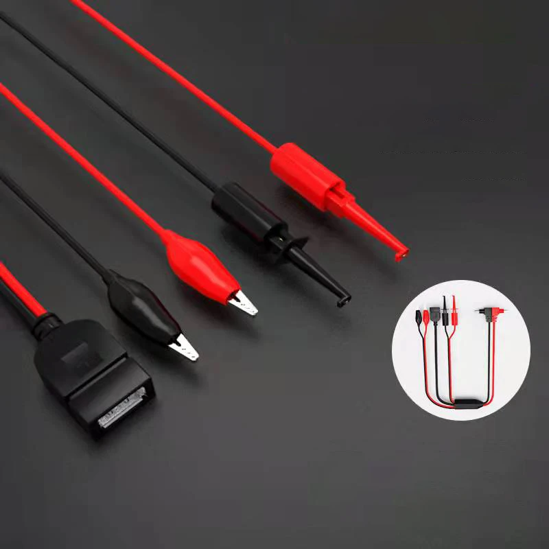 

Кабель постоянного тока для телефона с USB-выходом, инструменты для ремонта, печатная плата, силовой кабель с зажимом типа крокодил, кабель для передачи данных