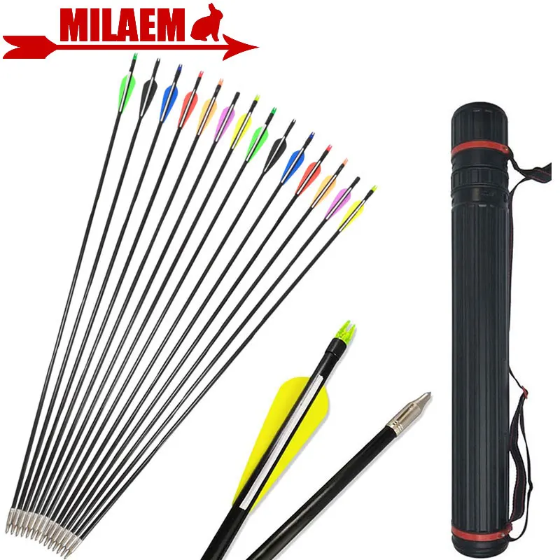 

Archery 80cm Fiberglass Arrows 31Inch Spine 500 ID6mm OD8mm /Arrows Quiver Recurve Bow/ Compound Bows Shooting Accessories