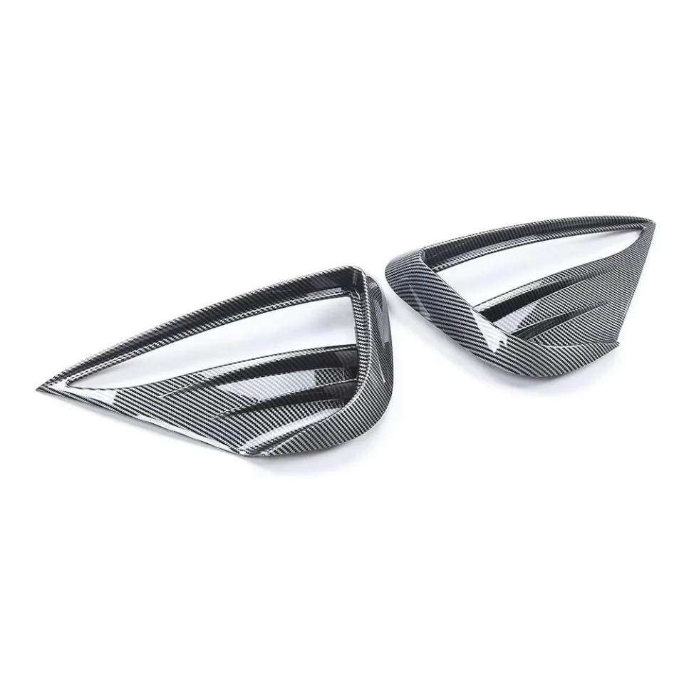 XVIP Nebel Lampe Wind Messer Spoiler Klinge Trim Für Tesla Modell Y 2021-23 Nebel Licht Schutzhülle Woof zahn ABS Dekoration – Detail 10